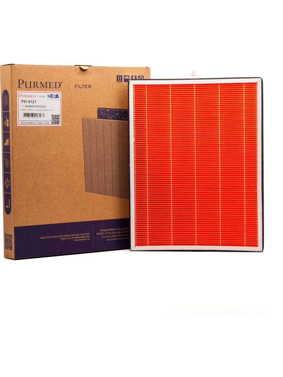 Rowenta PU2120 Uyumlu Yedek Filtre (1 HEPA + 3 Karbon)